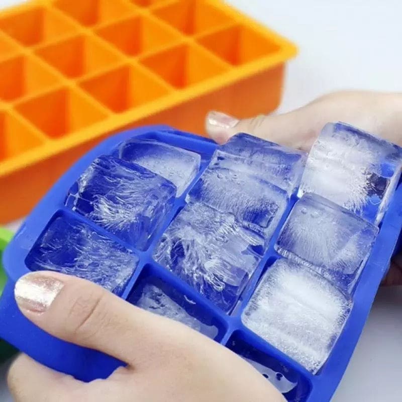 15/24 Grid Silicone Ice Cube Mold Food Grade Ice Cube Square Tray Mold  Reusable Ice Ball Mold Ice Cube Maker Kitchen Tools