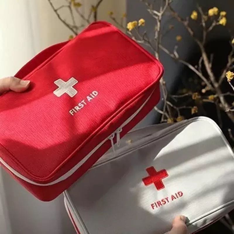 First Aid Medicine Bag, Large Capacity Portable Medicine Storage Bag, Outdoor First Aid Kit Organizer, Travel Empty Medicine Storage Bags, Emergency First Aid Kit Bag, Pill Survival Organizer, Portable Camping Car Medicine Kit, Car Home Emergency Bag