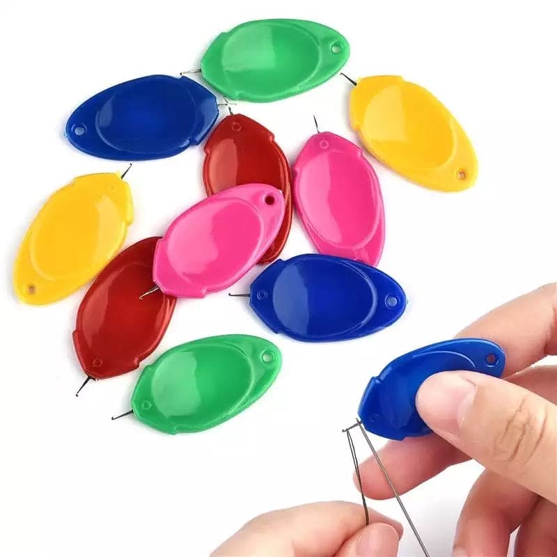 3 Pcs Easy Needle Thumb Threader, Automatic Thread Sweing Tool, Threader Elderly Guide Needle Easy Device