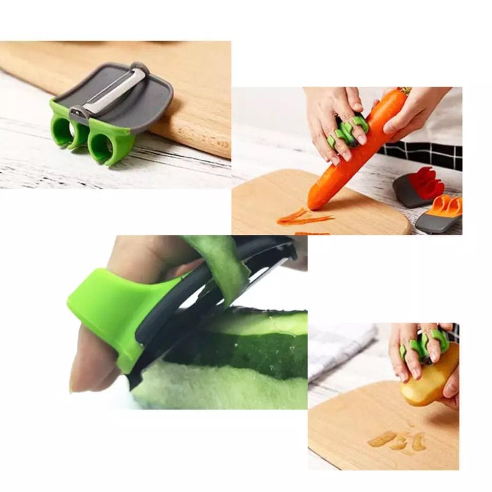 Durable Palm Peeler, Fruit Vegetable Hand Peeler, Blade Finger Grip Slicer