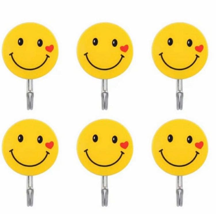 Pack Of 5 Sticky Hook, Strong Sticky Cartoon Hook, Dormitory Wall Mini Hook For Office School Household