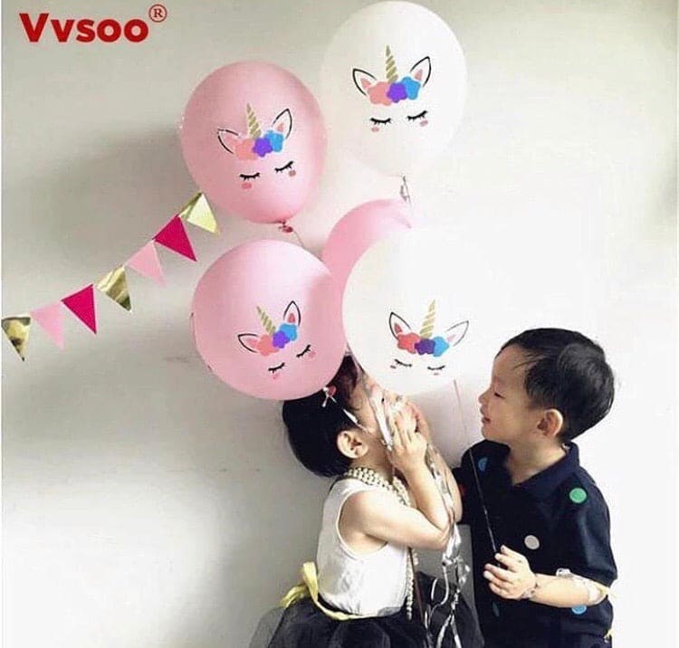 5 Pcs Unicorn Balloons