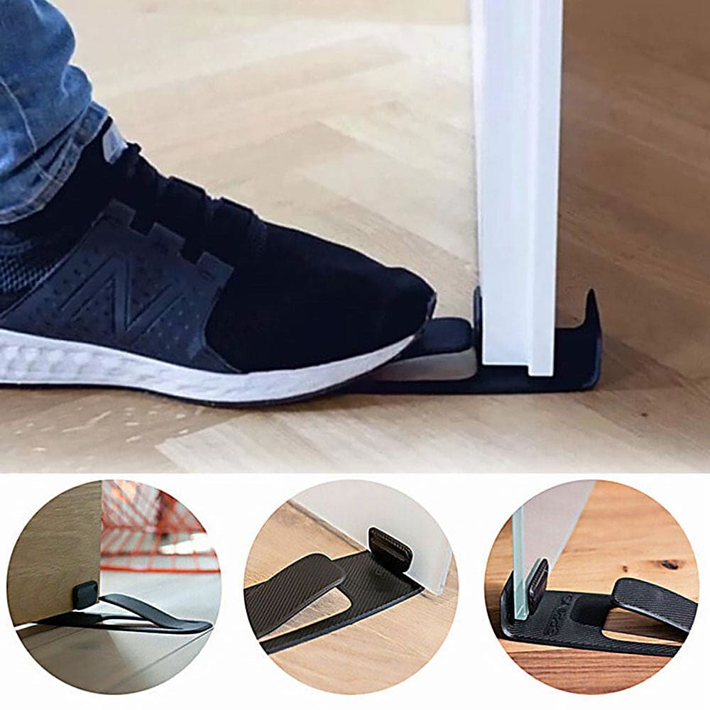 Creative Spring Door Stopper, Innovative Door Knob, Multifunction Slamming Door Stopper, Open Door Wedge Holder, Home Safety Protector, Portable Floor Door Safety Protector, Anti-Collision Gate Door Rear Retainer