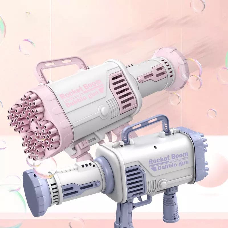 44 Holes Charging Electric Automatic Bubble Machine, Gatling Bubble Gun Toy, Heavy machine New Electric Bubble Gun, Summer Outdoor Soap Water Children Toy 44-Holes Big Gatlin Rocket Soap Bubbles Machine, Children Magic Bubble Blower Toy