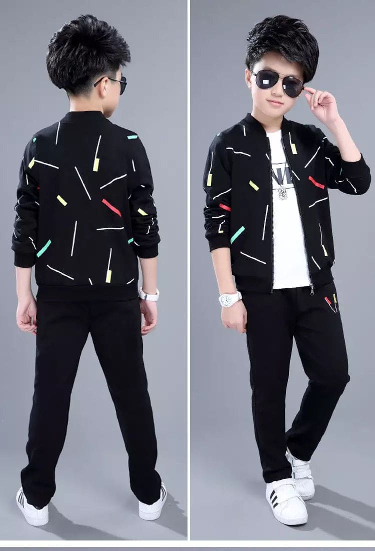 2 Pcs Spring Autumn Children Sport Suits Long Sleeve Boys, Clothing Boys Sports Sweatshirt, Kids Autumn Jacket + Pants