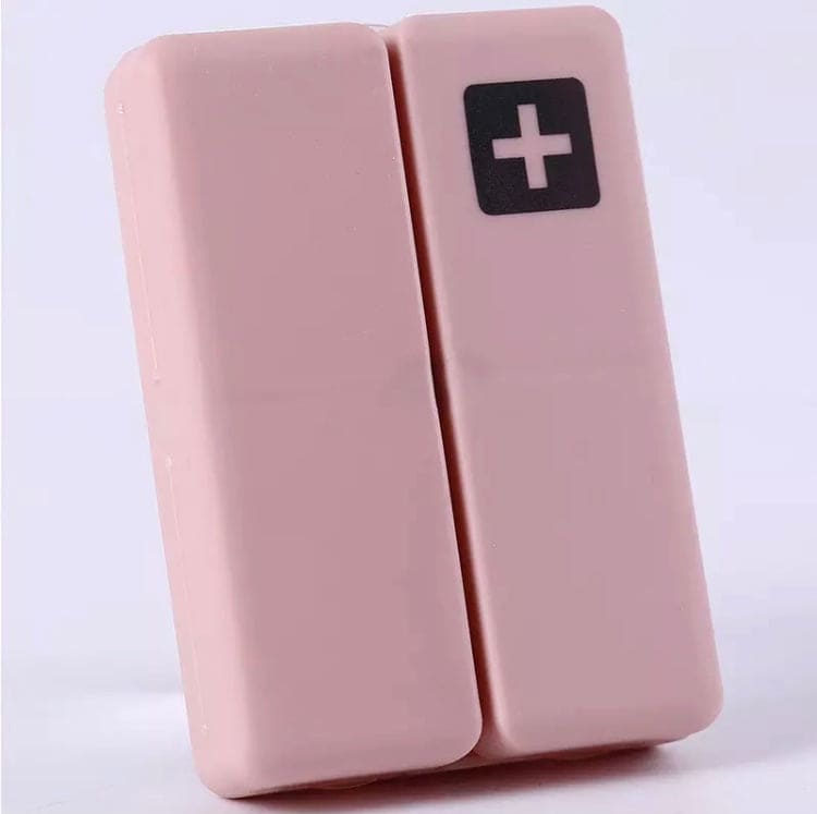 7 Days Foldable Travel Medicine Holder, Weekly Pill Case Box, Foldable Vitamin Medicine Holder, Tablet Storage Dispenser Container, Magnetic Pill Storage Box