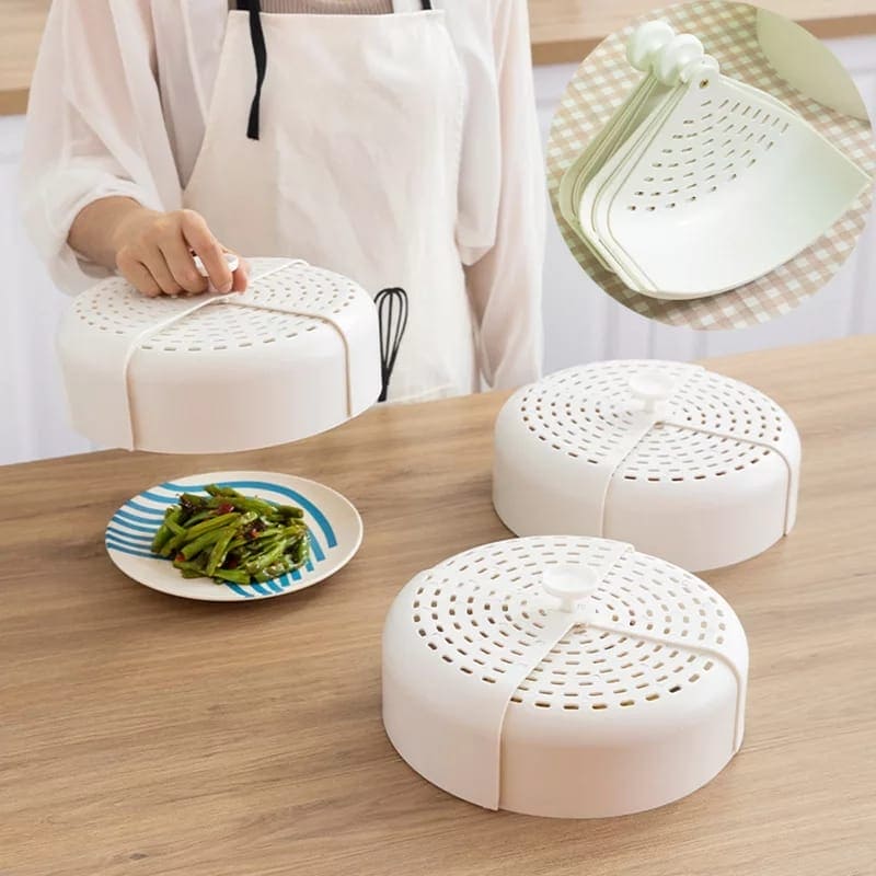 Foldable Food Cover, Anti-mosquito Plastic Breathable Dining Table Lids, Anti-fly Dustproof Vegetable Cover, Kitchen Specialty Tool