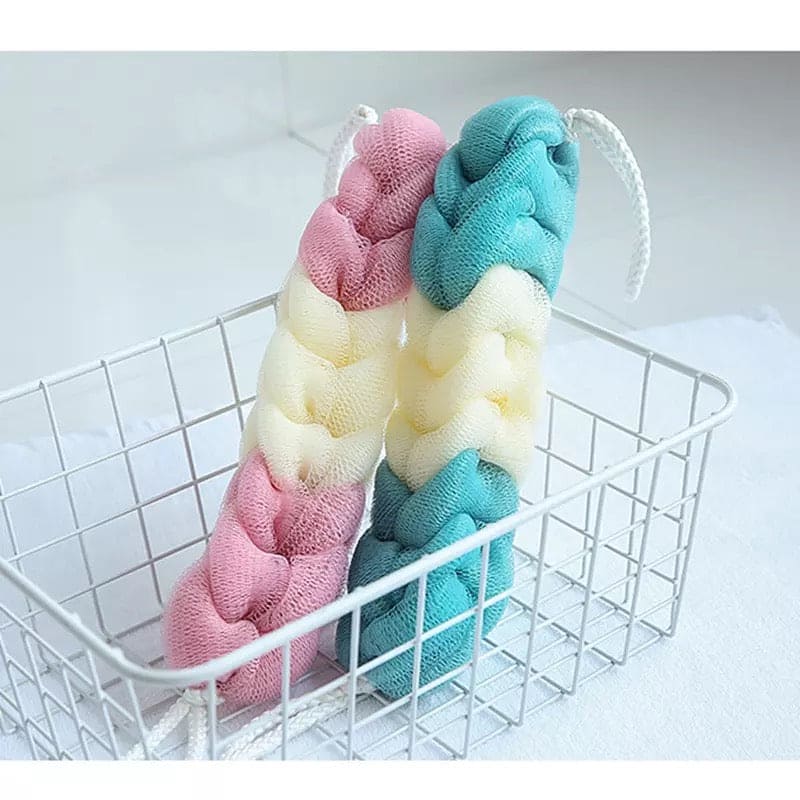 Flower Mesh Shoulder Scrubber, New Men Women Bath Sponge Towel Rub Brush, Body Wash Dry Brush, Mesh Shower Wash Sponge, Bubble Massage Brush, Shower Bath Wash Cloth