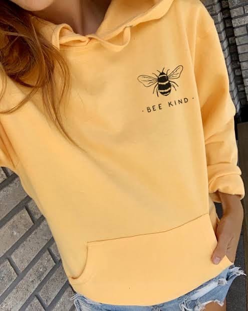 Bee kind yellow sweatshirt online