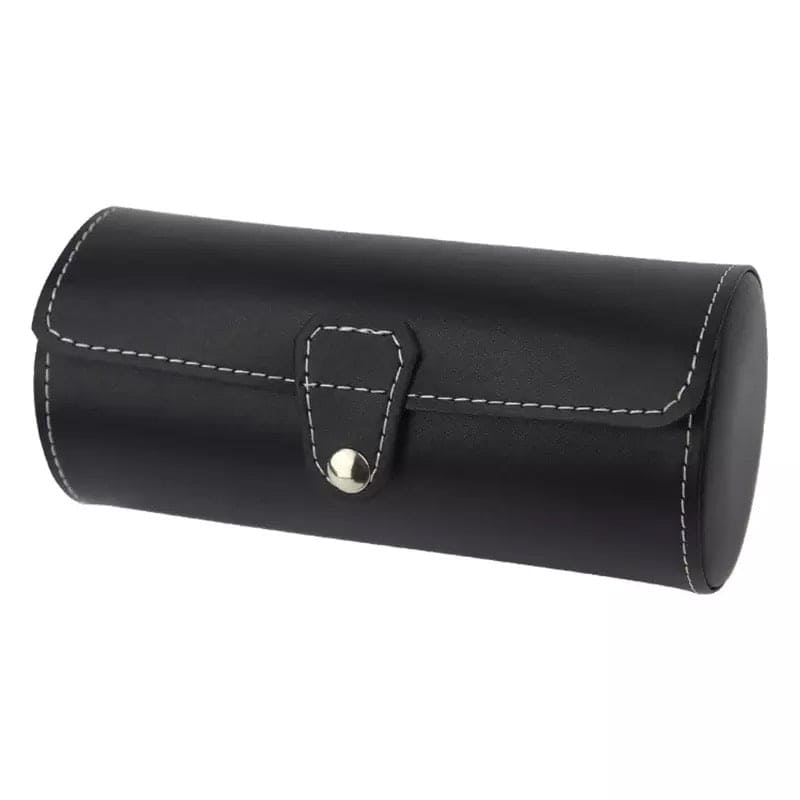 3 Slots Watch Roll Travel Case, Portable Vintage Leather Display Watch Storage Box, Watch Organizers, Wristwatch Box, Watch Roll, Portable Vintage Leather Display Watch Storage Box, Travel Watch Holder