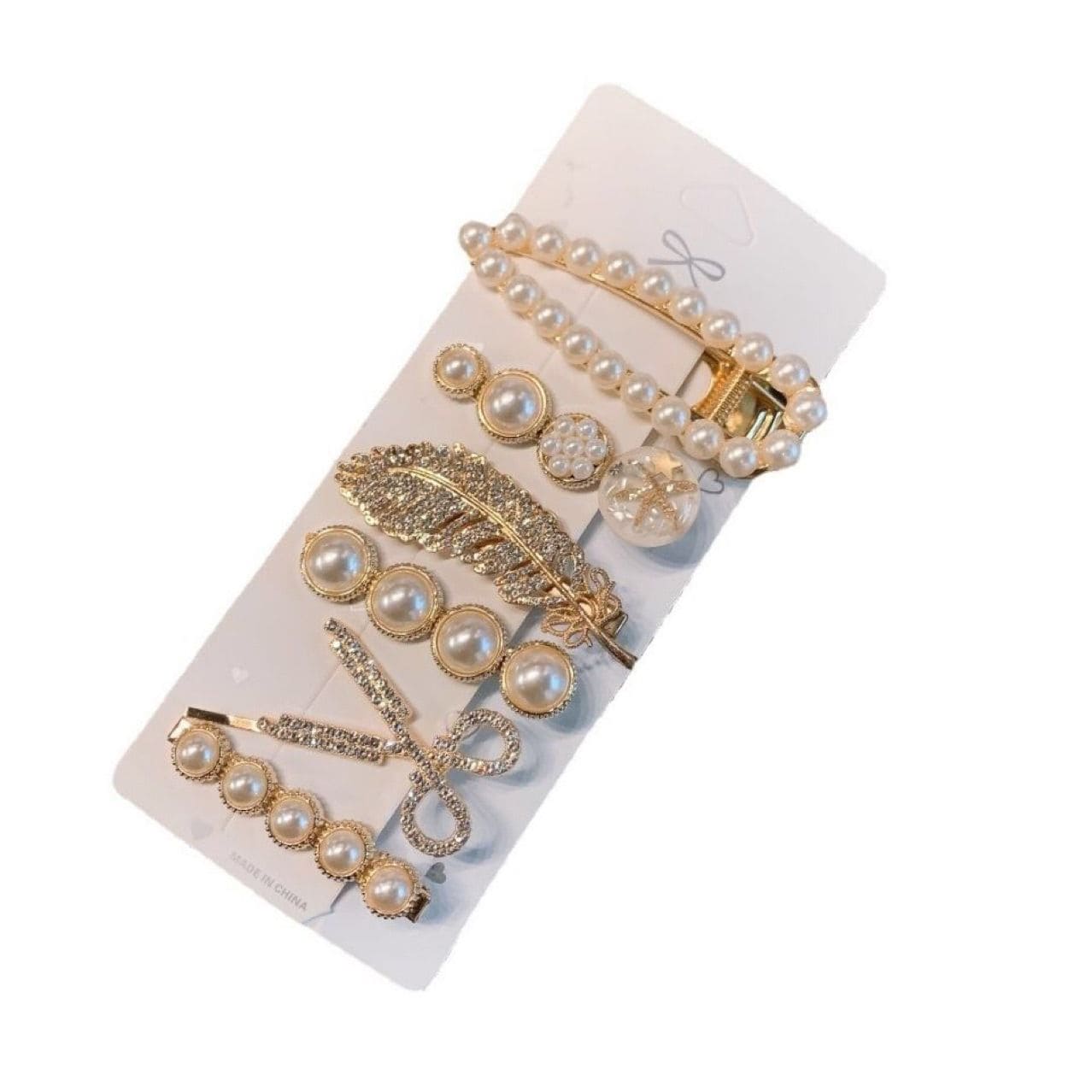 Retro 5 Piece Hair Clip Card, Simple Pearl Side Clip For Women Girls Headband Hairpins, Handmade Pearl Hairpins Pin, Hair Decorative Accessories