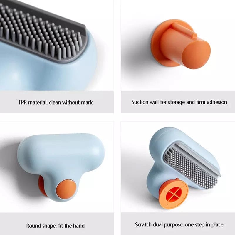 Wall Suction Glass Cleaner, Cute Glass Wiper, Mirror Wiper, Household Cleaning Tool, Window Wiper, Glass Brush Tool For Washing, Small Mirror Wiper, Portable Glass Wiper