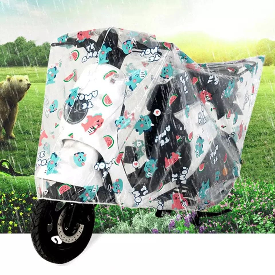 Bike Printed Dustproof Cover, Thicken Waterproof Cover, Protective Clothing, Motorcycle Rain Shield, Washable Sunscreen Sleeve Protector