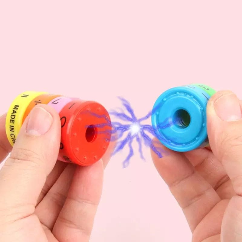 Magnetic Educational Plastic Toy For Children, 6 Pcs Magnetic Math Assembling Puzzle, Educational Block Calculate Game For Kids