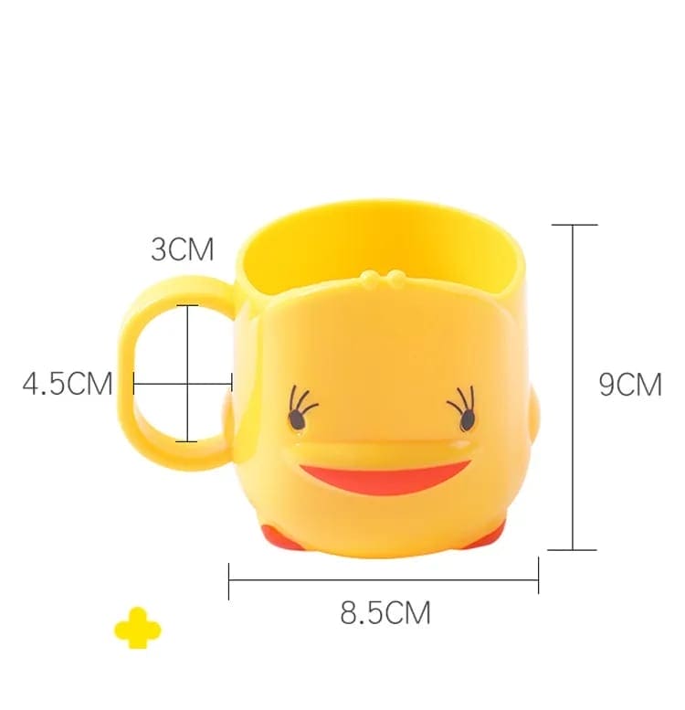 Cute Yellow Duck Mouthwash Cup, Duck Toothbrush Water Mug, Bathroom Tumbler Toothpaste Holder With Handle, Mouthwash Home Travel Cups, Cute Children Toothbrush Clean Cup, Baby Toothbrush Mug