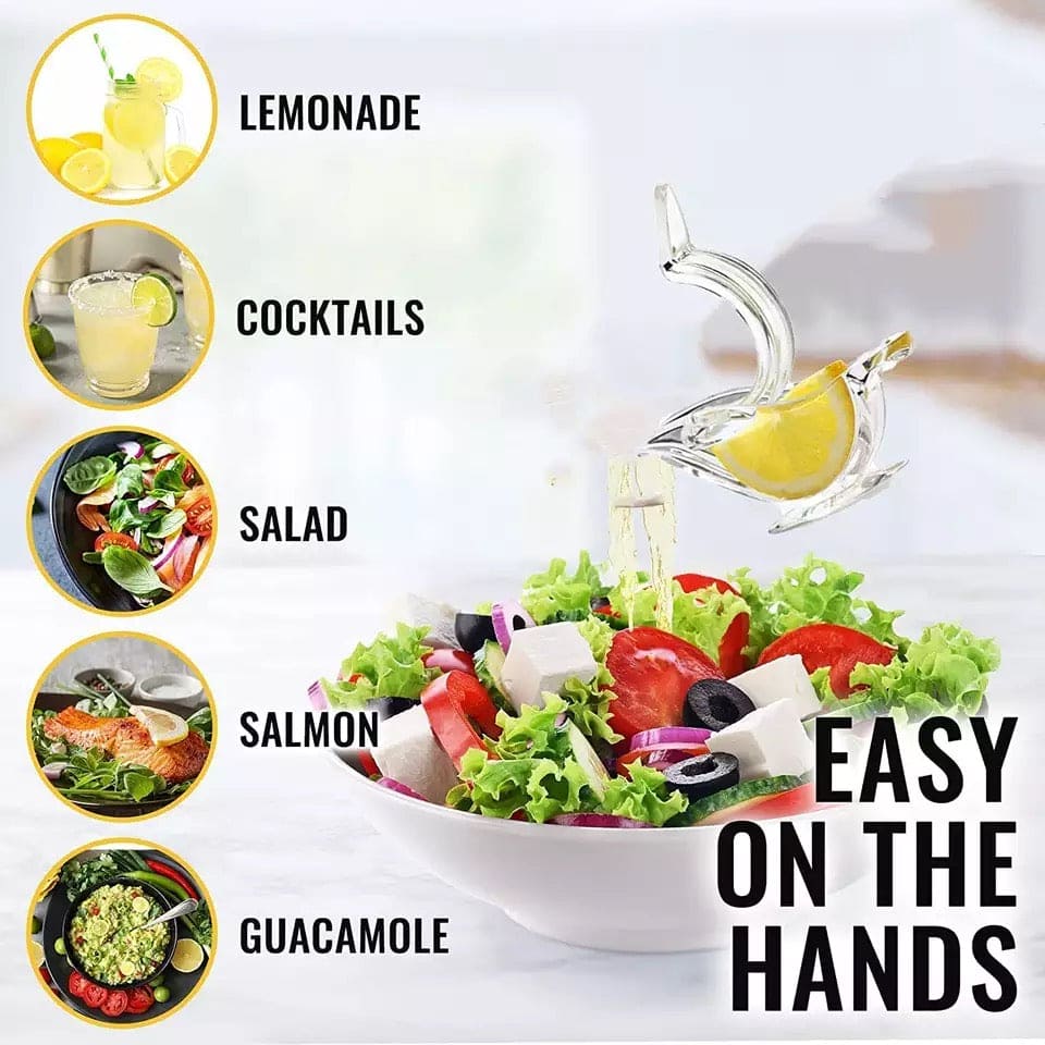 Bird Shape Lemon Squeezer, Acrylic Lemon Juicer, Convenient Fruit Juice Gadget, Hand Press Lemon Squeezer for Kitchen, Citrus Press Juicer Squeezer Kitchen Tool, Ergonomic Portable Fruit Juicer, Lemon Slice Wedge Squeezer