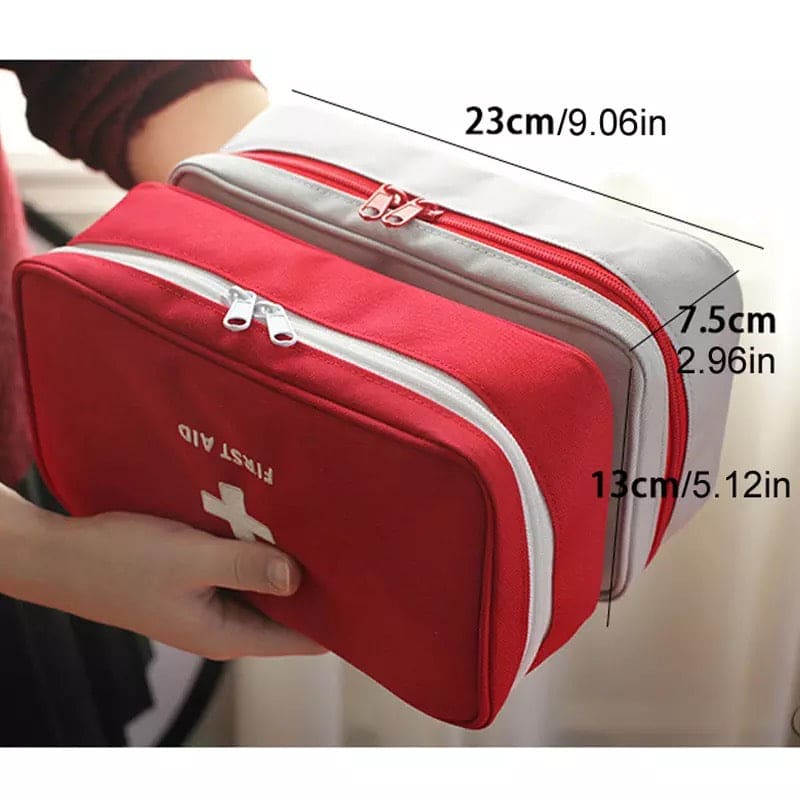 First Aid Medicine Bag, Large Capacity Portable Medicine Storage Bag, Outdoor First Aid Kit Organizer, Travel Empty Medicine Storage Bags, Emergency First Aid Kit Bag, Pill Survival Organizer, Portable Camping Car Medicine Kit, Car Home Emergency Bag