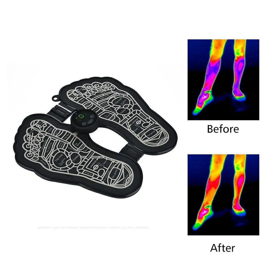 Foot Relaxer, Bioelectric Acupoints Massager, EMS Foot Massager, Pain Releive Massager Mat, Foldable Foot Massage Mat, Electric Foot Cushion Blood Circulation Acupuncture Pad