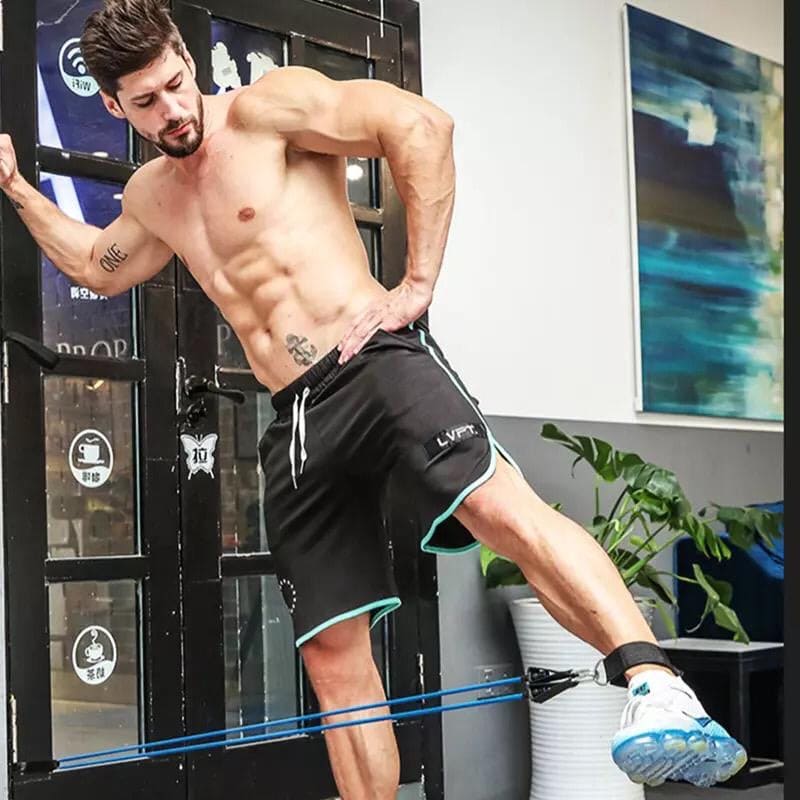 11 Pcs Pull Rope Exercise Fitness Bands, Exercise Resistance Bands with Handles, Exercise Bands with Door Anchor, Home Workout Training Equipment