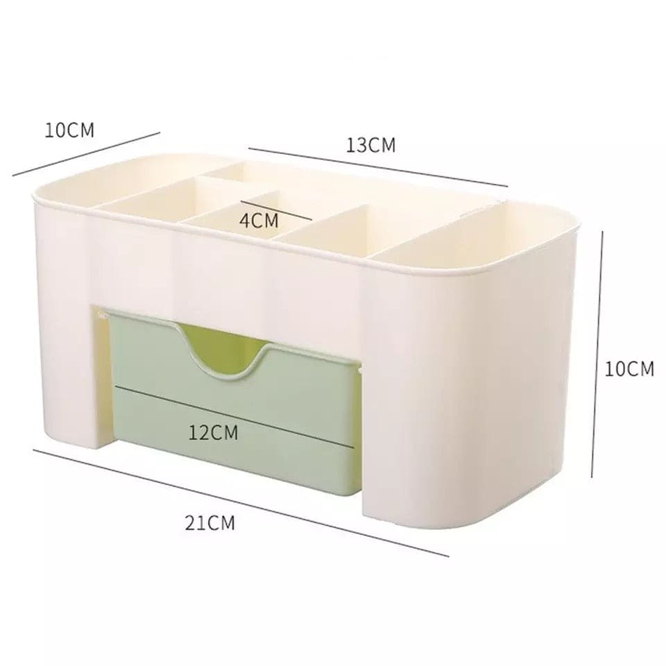 Amazing Double Layer Plastic Makeup Organizer Storage Box, Cosmetic Drawer Jewellery Display Case, Desktop Container