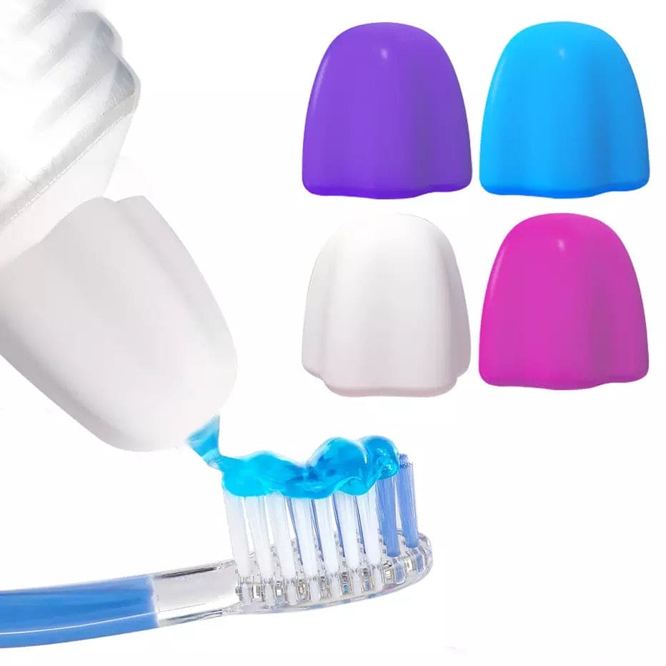 Silicone Lazy Self-Closing Toothpaste Tube Squeezer, Self-Closing Toothpaste Caps, Silicone Manual Toothpaste Squeezer, Squeezing Toothpaste Device, Toothpaste Cap Self-Closing Edible