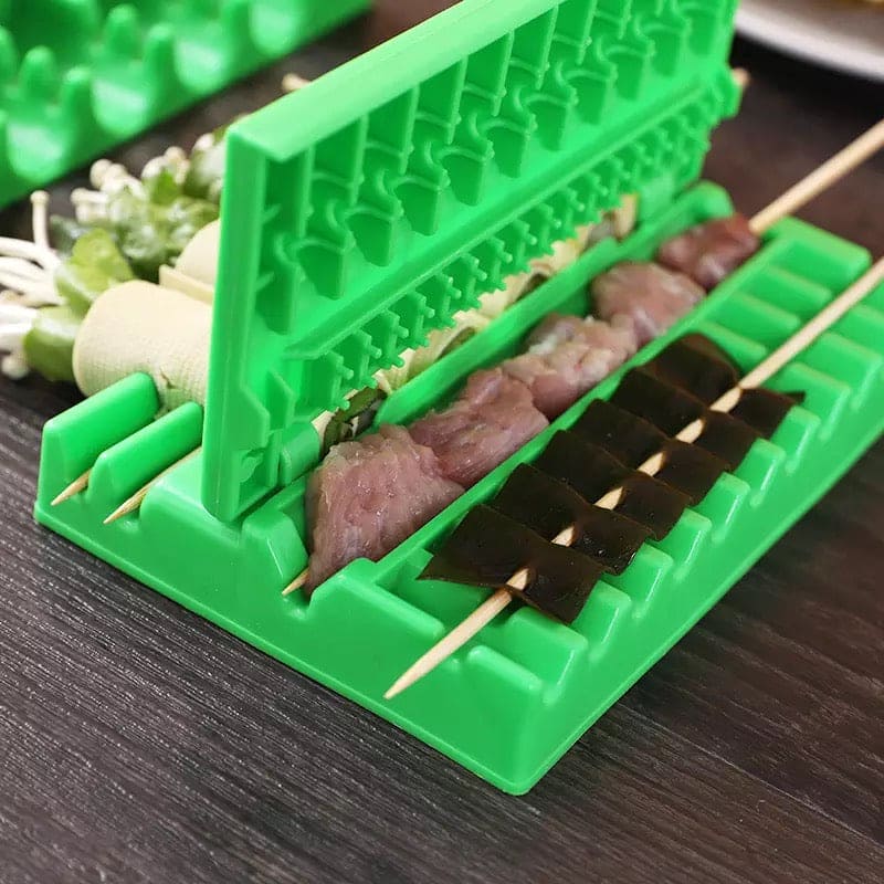 BBQ Stringing Machine, Multifunction Quickly Skewer Machine, Artifact Mutton Shashlik Skewer, BBQ Barbecue Stringing Machine, Outdoor Barbecue Supplies Accessories Barbecue Gadgets
