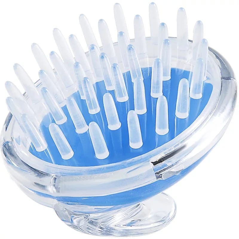 Transparent Scalp Brush, Silicone Head Shampoo Body Scalp Massage, Hair Washing Clean Brush, Comb Shower Bath Spa, Scalp Massaging Shampoo Brush
