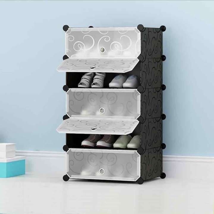 Portable Shoe storage Rack, Shoes Cabinet for Space Saving, DIY Slippers Tower Rack, Storage Cabinet Stand for Footwear