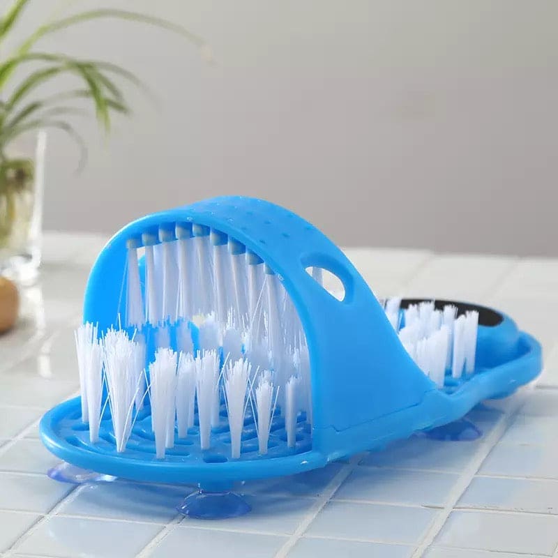 Bath Feet Slipper, Foot Cleaning Brush Slipper, Foot Scrubber Bath Shoe with Brush, Bathroom Massager Slipper, Room Foot Care Cleaning Scrubber Brushes, Pumice Stone Foot Scrubber