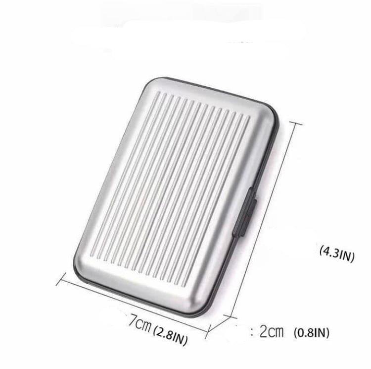 Plastic Business Card Holder, Waterproof Stainless Steel Card Case, Solid Credit Card Holder, Money Bag Storage Travel Wallet
