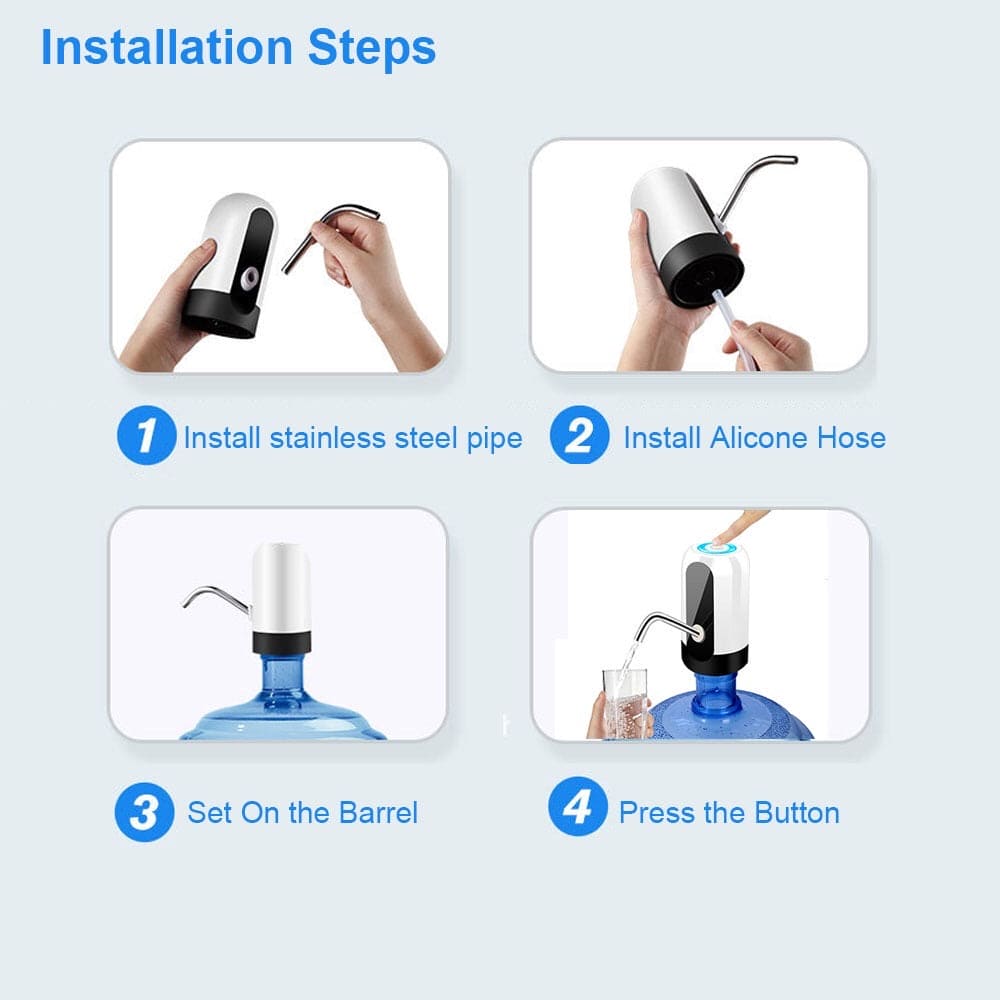 Portable Electric Water Pump Dispenser, Automatic Water Dispenser, Electronic Water Purifier Portable Electric Water Pump Dispenser, Automatic Water Dispenser, Electronic Water Purifier