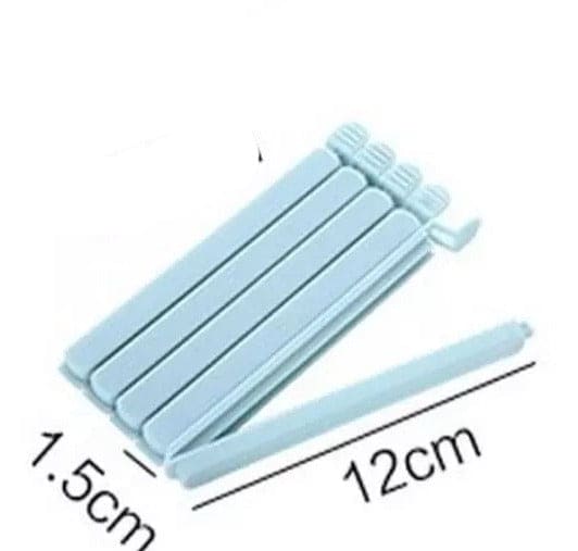 Set of 5 Pack Bag Clips, Food Snack Sealing Clip, Clamp Food Close Clip Seal Kitchen Tool, Freezer & Fridge Bag Sealing Clips, Kitchen Food Bag Clips