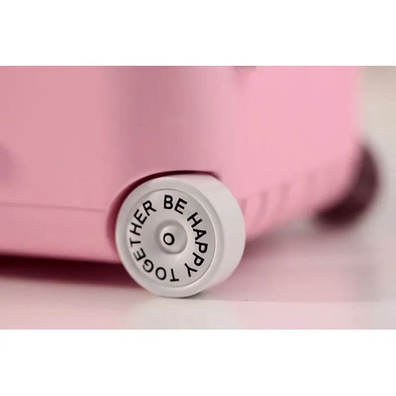 Baby Rolling Suitcase Music Box, Classic Spin Dancer Ballet Trolley Luggage Music Box, Creative Suitcase Style Music Jewellery Cosmetics Storage Box, Girl Music Suitcase Style Music Box, Student Plastic Children Girl Jewellery Box
