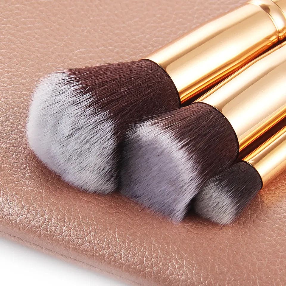 Set Of 15 Pro Makeup Brush Set, Beauty Makeup Tool, Cosmetics Makeup Brushes, Eyeshadow Eyeliner Blending Pencil Cosmetics Tools With Pu Bag