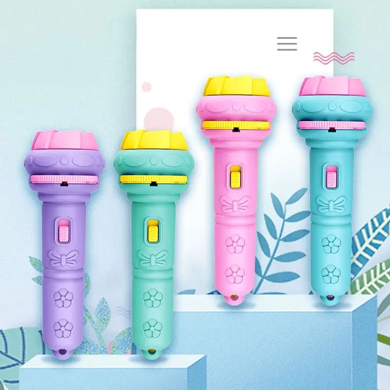 Flashlight Projector Torch Lamp, Toy Cute Cartoon Creativity Toy Torch Lamp Flashlight Projector Toy Baby Sleeping Story Book Toy Lamp, Bedtime Night Light, Fun Toys For Baby Toddlers