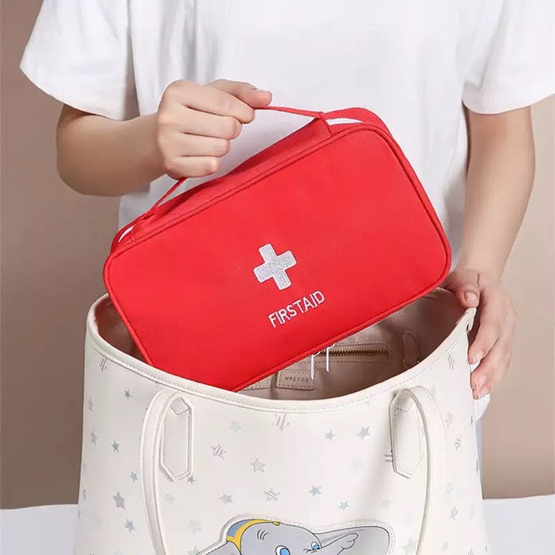 First Aid Medicine Bag, Large Capacity Portable Medicine Storage Bag, Outdoor First Aid Kit Organizer, Travel Empty Medicine Storage Bags, Emergency First Aid Kit Bag, Pill Survival Organizer, Portable Camping Car Medicine Kit, Car Home Emergency Bag