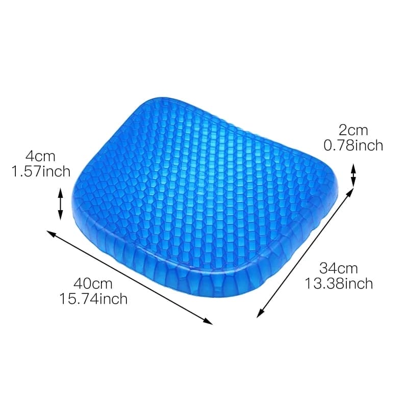 Flexible Silicone Gel Seat Breathable Car Cushion, Non-Slip Wear-Resistant Durable Soft Comfortable Cushion For Pressure Relief, Ice Pad Gel Cushion, Soft and Comfortable Outdoor Massage Office Chair Cushion