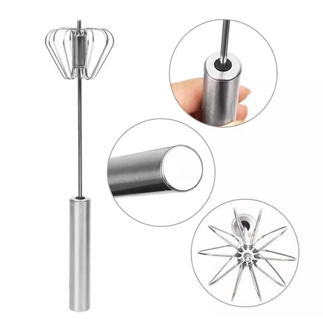 Spring Egg Beater, Manual Hand Pressure, Semi Automatic Egg Beater, Semi Automatic Spun Whisk, Self Turning Egg Stirrer, Manual Hand Mixer