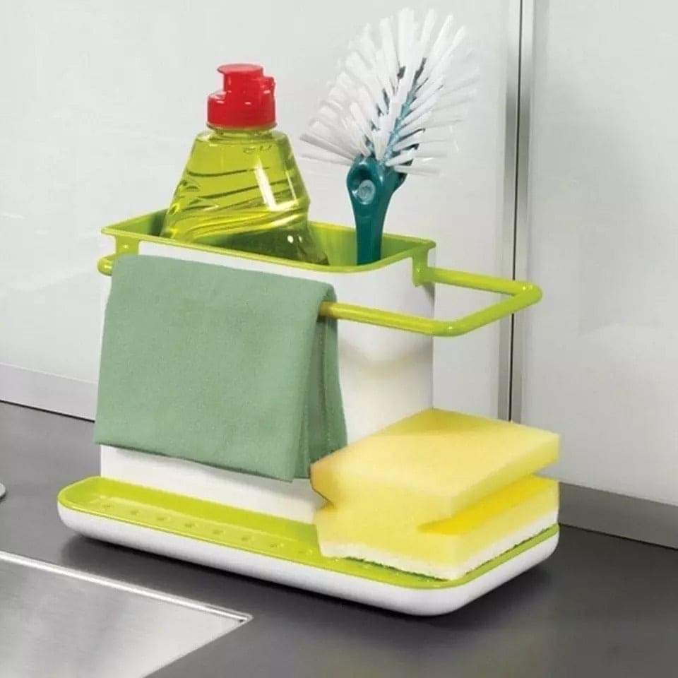 Wash Cloths Holder, Shelf Sponge Holder, Multifunctional Kitchen Storage Organizer, Shelf bathroom Storing Tool, Creative Plastic Shelves