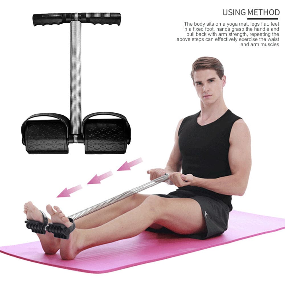 Body Shaping Tool, Sit Up Pull Spring Tension Bodybuilding Fitness Equipment, Elastic Foot Pedal Abdomen Leg Exerciser