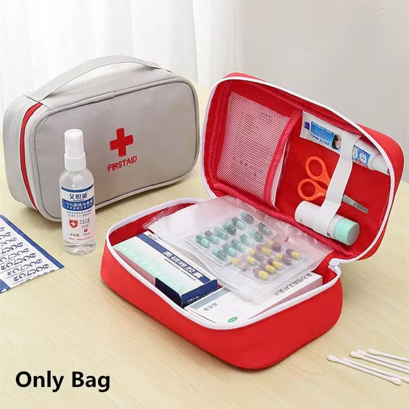 First Aid Medicine Bag, Large Capacity Portable Medicine Storage Bag, Outdoor First Aid Kit Organizer, Travel Empty Medicine Storage Bags, Emergency First Aid Kit Bag, Pill Survival Organizer, Portable Camping Car Medicine Kit, Car Home Emergency Bag