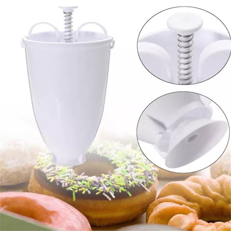 Doughnut Maker Plastic Batter Dispenser, DIY Doughnut Maker Donut Cookies, Kitchen Plastic Batter Dispenser
