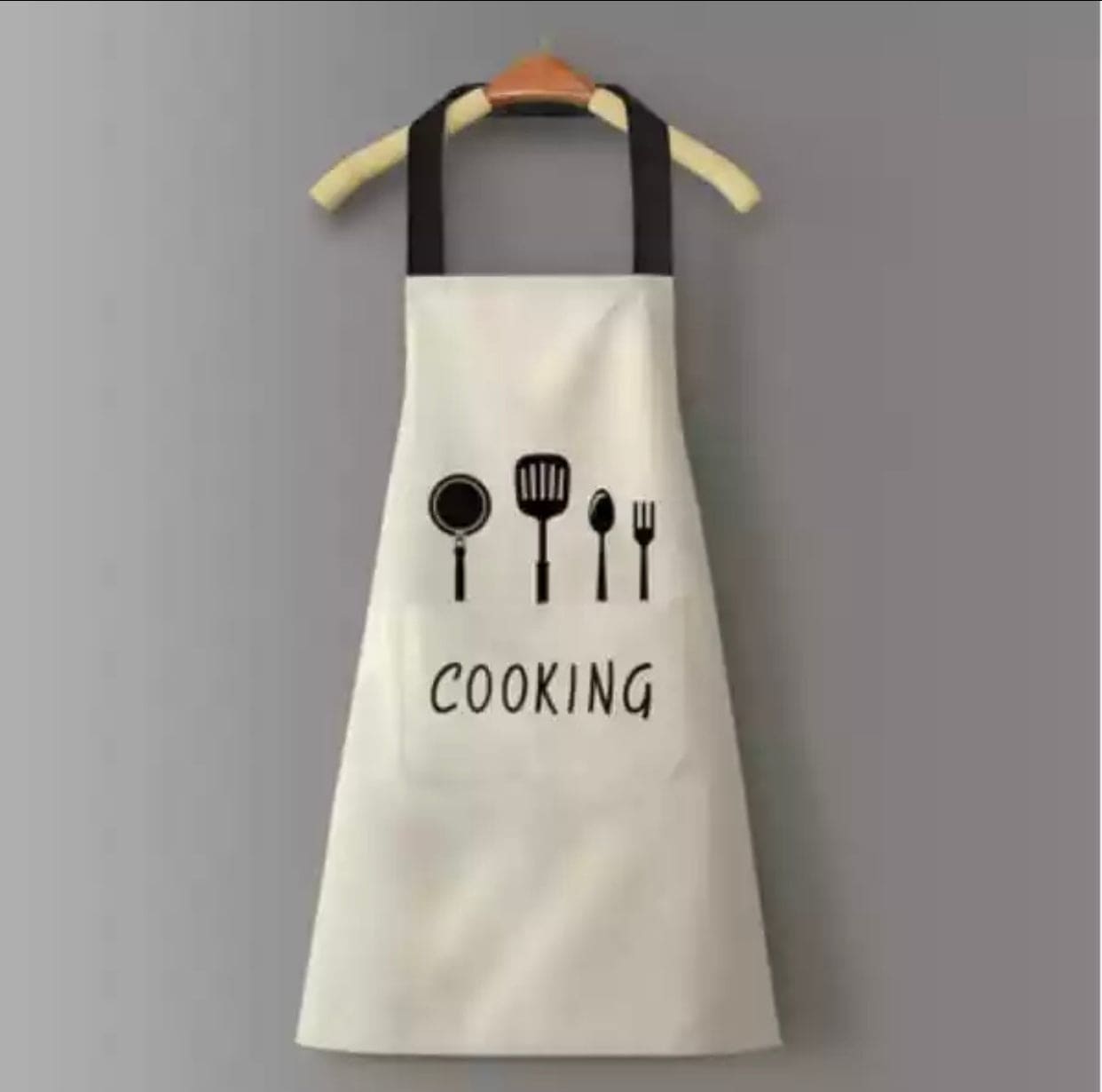 Women Wipeable Kitchen Apron, Enlarged Pocket Waterproof Oil-Proof Coffee Pinafore, Cooking Baking Adult Bib, Kitchen Bib Aprons For Women & Men