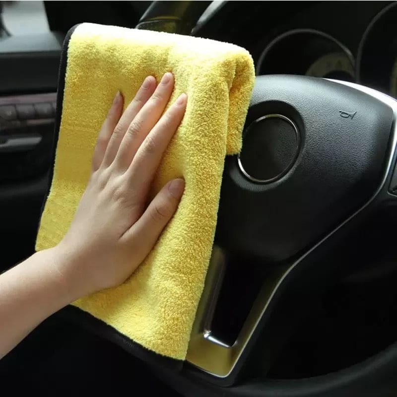 Set Of 3 Microfiber Car Cleaning Cloth, Car Care Cleaning Cloth Wash Towels, Microfiber Towel for Car Cleaning Wash, Car Drying Cloth, Automobile Cleaning Towel, Durable Microfiber Car Cleaning Accessory