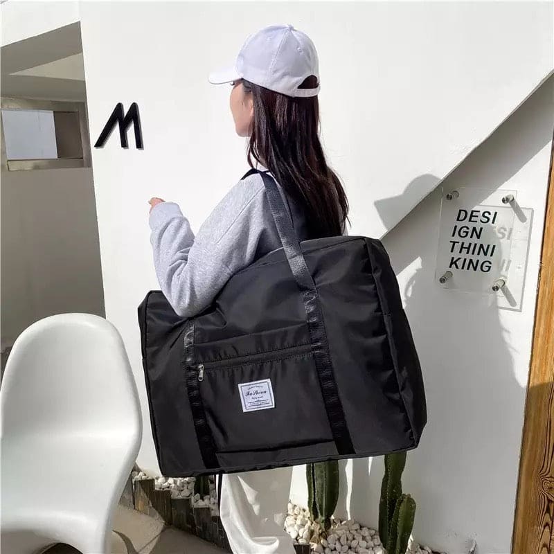 Travel Hand Bag, Nylon Waterproof Fitness Clothing Shoulder Bag, Large Capacity Folding Travel Bag, Luggage Bag For Moving House Business Trip Travel