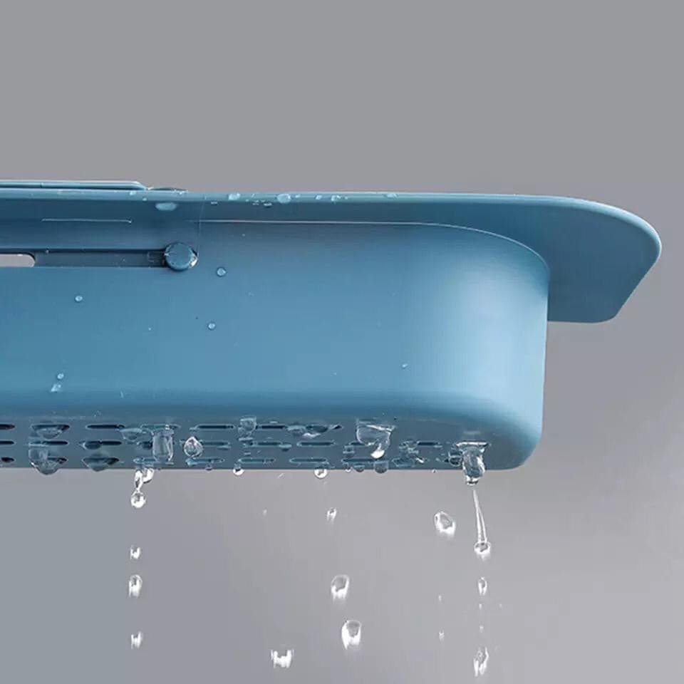 Kitchen Adjustable Drain Basket, Kitchen Sink Drain Rack, Multifunctional Plastic Hanging Rack, Plastic Sink Washcloth Rack