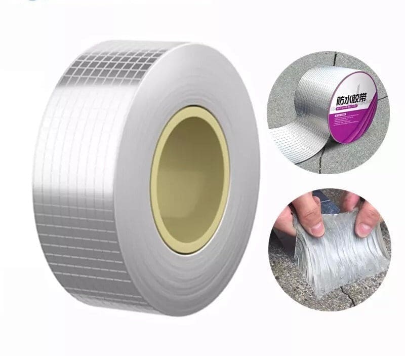 Aluminum Foil Butyl Rubber Tape, High Temperature Waterproof Leak Proof Tape, Nano Self Adhesive Tape, Duct Wall Crack Repair Flex Tape