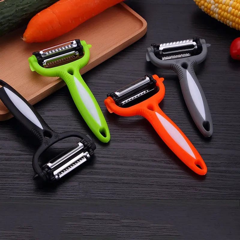 Simple Vegetable Peeler, Multifunctional Rotary Vegetable Peeler, Stainless Steel Rotary Grater, Cabbage Potato Slicer Fruit Knife Kitchen Gadget, Multi Purpose 360 Degree Rotary Kitchen Tool