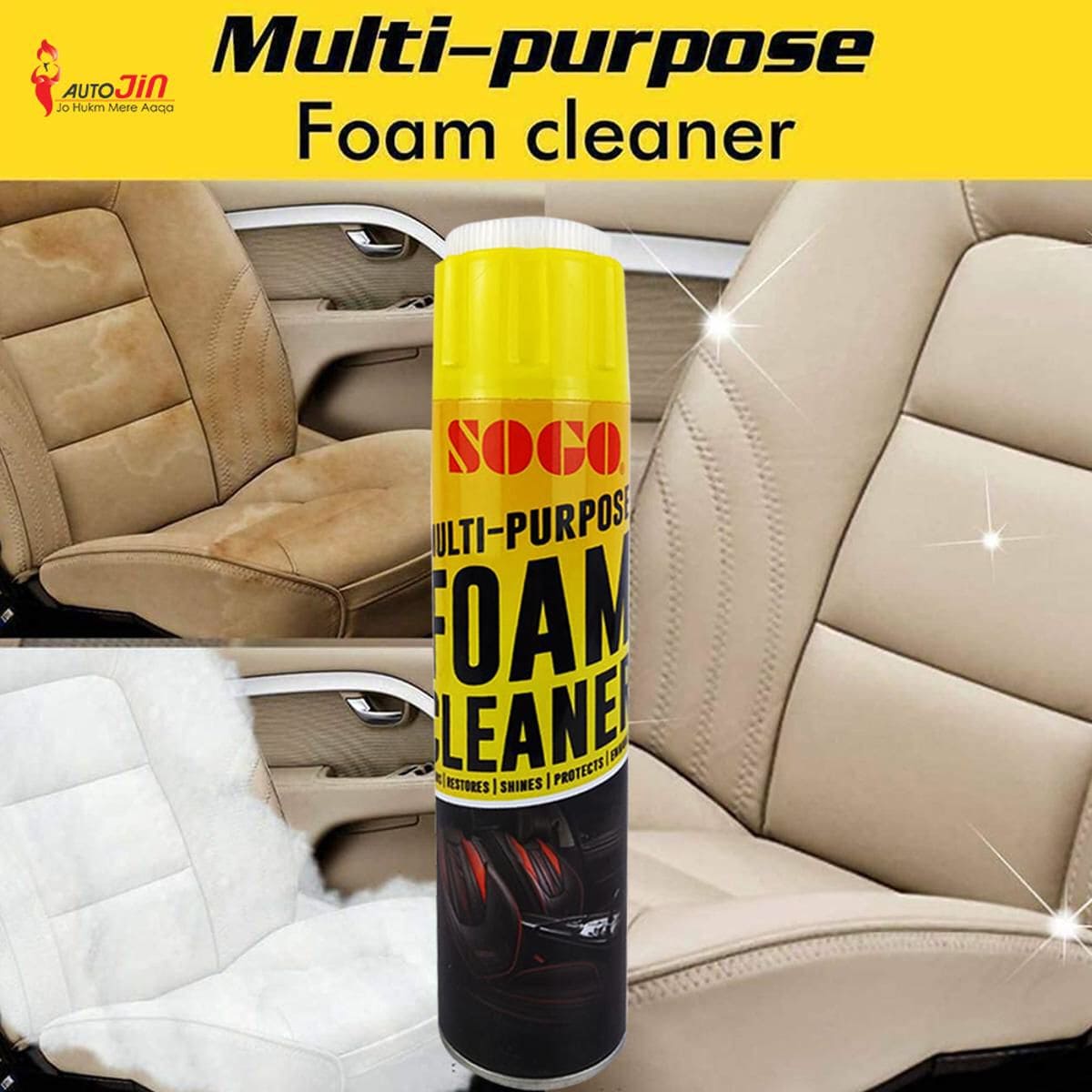30ML Multifunctional Foam Cleaner Supplies Car Interior Strong  Decontamination Ceiling Leather Seat Cleaner Foam Cleaner Car Cleaner
