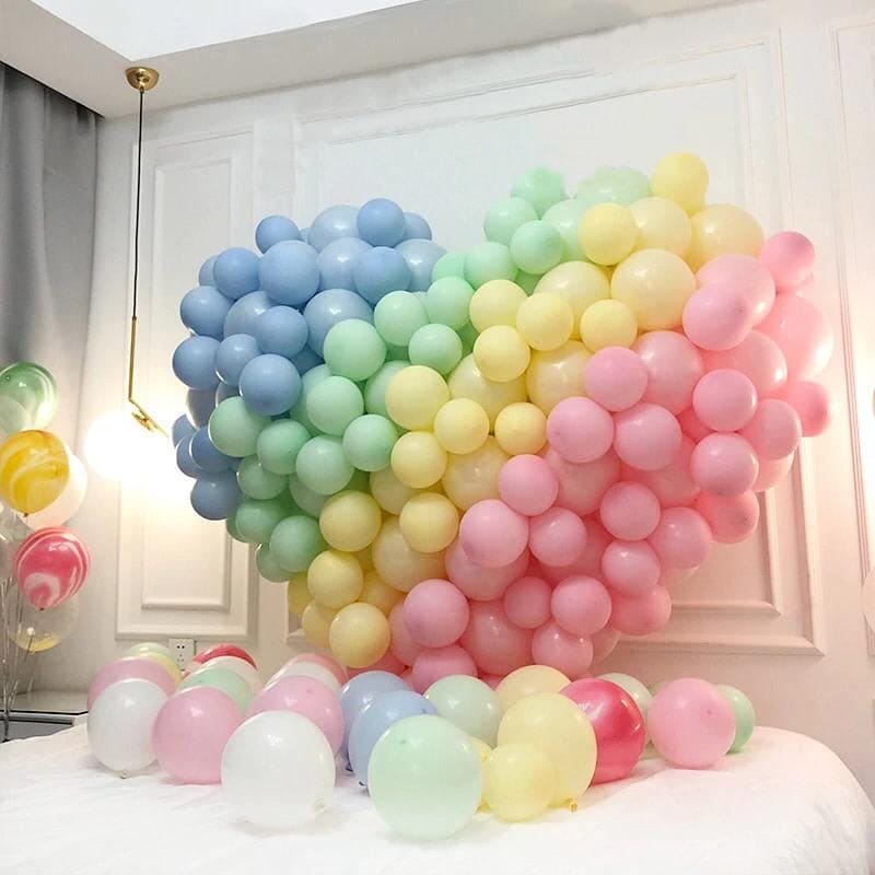 100 Pcs Mix Candy Color Macaron Latex Balloons 100 Pcs Mix Candy Color Macaron Latex Balloons
